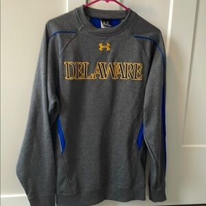 Under Armour Gray and Blue Delaware Sweatshirt